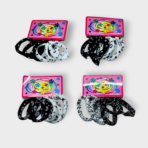 Producto - Pack x6 chuletas blanca y negras estampadas