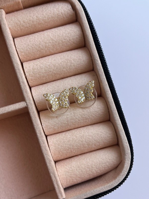 Producto - Aros Mariposas Strass A.D.