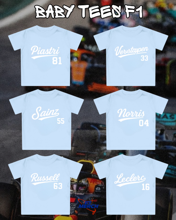 Producto - Babytee Celeste letra Blanca