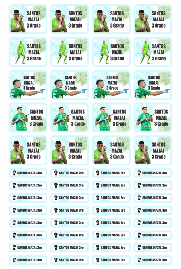 Producto - Etiquetas Escolares - Emiliano Martinez