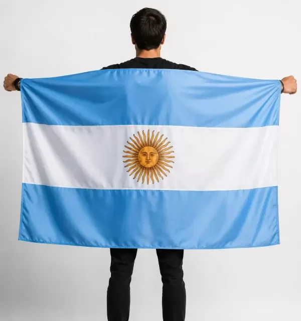 Producto - Bandera Argentina Tela 45x60 cm