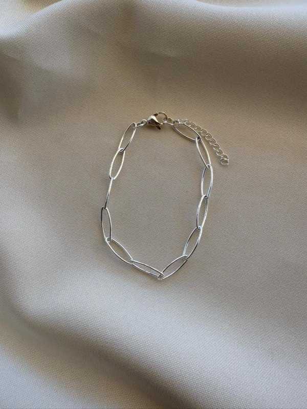 Producto - Pulsera LONG CHAIN - Acero blanco