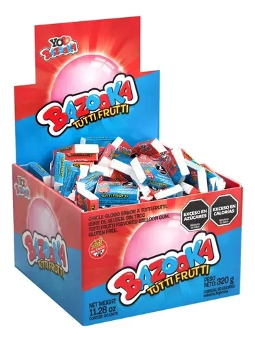 Producto - Chicle bazooka x 10un tutti frutti