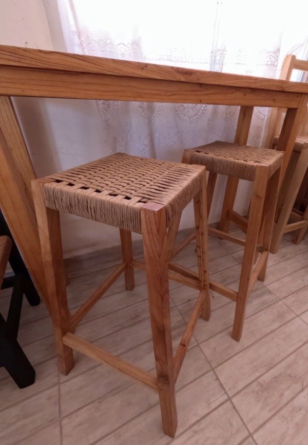 Producto - Banqueta Forma Cubo - Paraíso Tejida