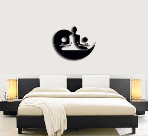 Producto - Cuadro Buda Ying Yang Meditación Yoga Madera Mdf 75x60 Cm - 4