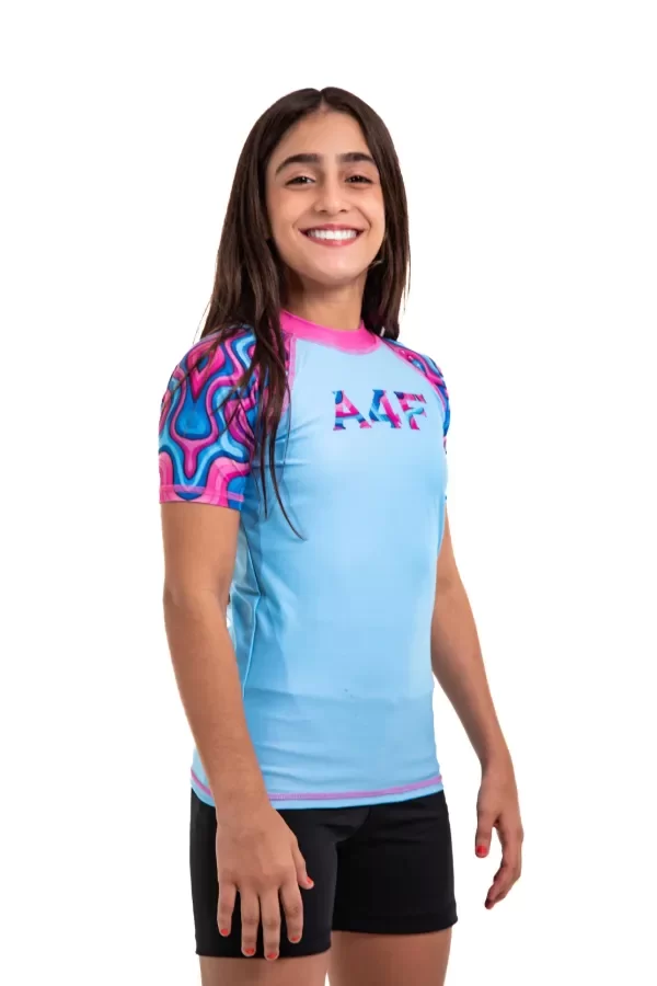 Producto - Rashguard manga corta Infantil Bubble gum - A4F - 0