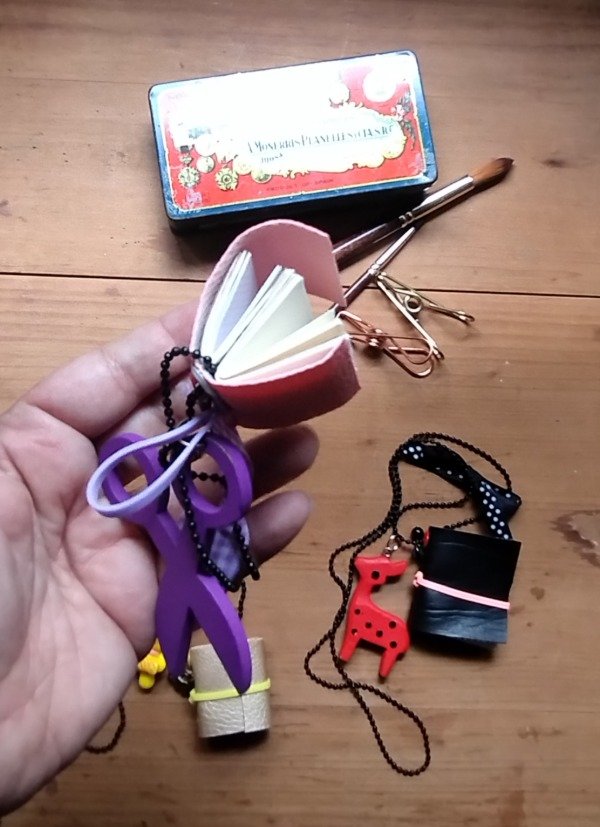 Producto - Collar con mini bitácora journal o acuarela - 7