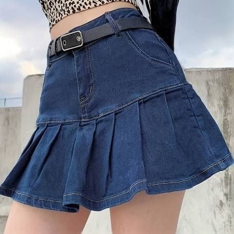 Producto - Pollera tableada de jean