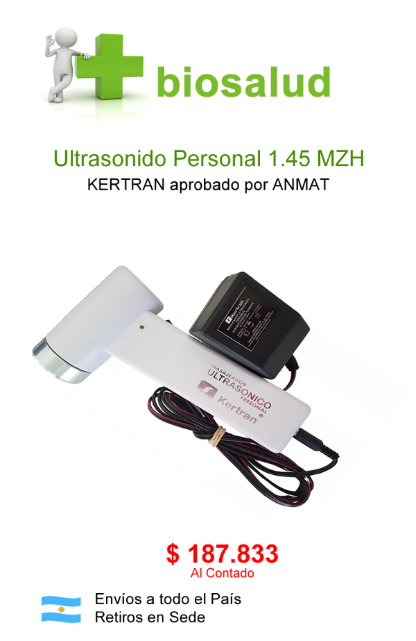 Producto - Ultrasonido 1.45 MHZ  Personal KERTRAN uso Kinesiológico y Dermatológico