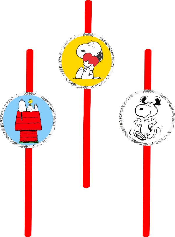 Producto - SORBETES SNOOPY X 10