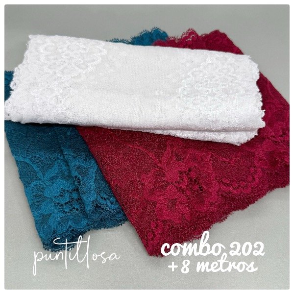 Producto - Combo 202- Puntillas Elastizadas +8 metros