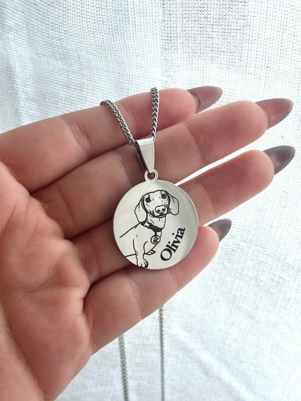 Producto - Collar Circulo personalizado 2,5cm