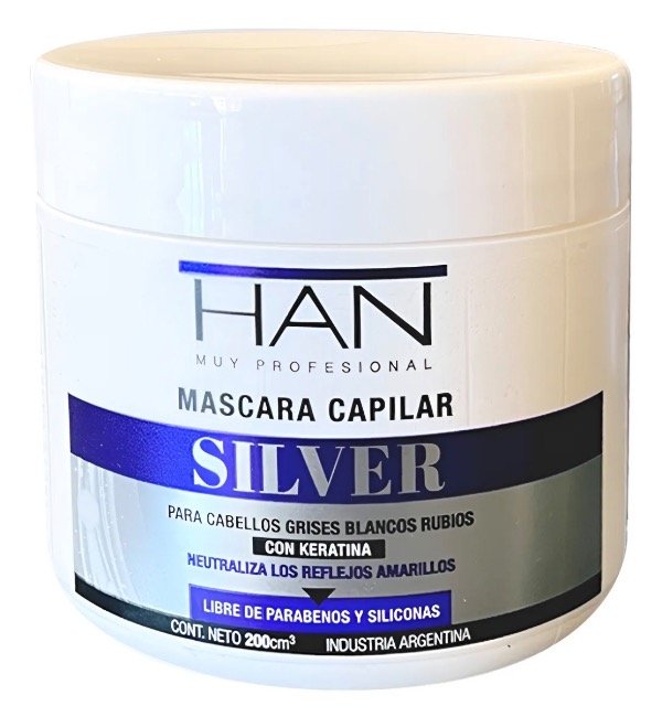 Producto - MASCARILLA SILVER. Neutralizante con Keratina. Han