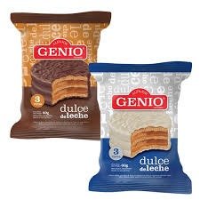Producto - ALFAJOR GENIO 3 BLANCO/NEGRO X24 - 0