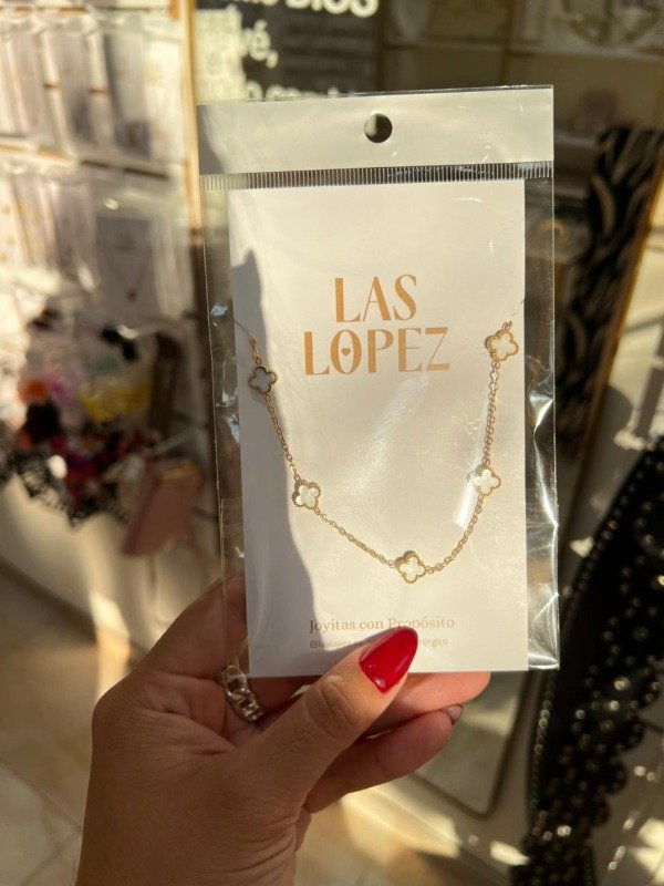 Producto - Collar Van Cleef mediano Blanco