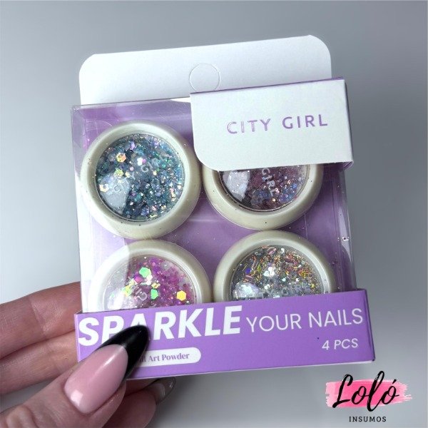 Producto - Deco Gliter X4 - Variado - city girl