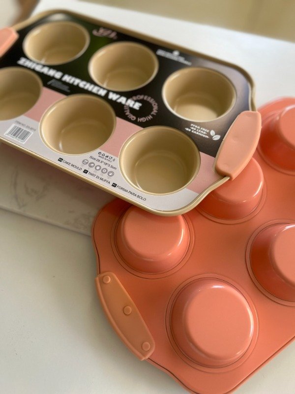 Producto - MOLDE PARA CUPCAKES 6 CAVIDADES