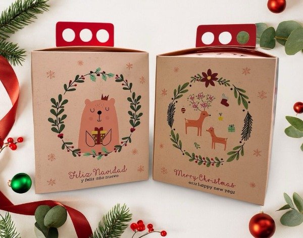 Producto - Pan Dulce Diseño Dulce Navidad 1 kg - 17x17x20 cm