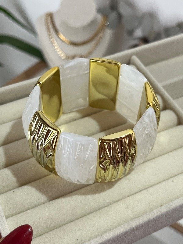 Producto - Brazalete boho suri blanco - 0