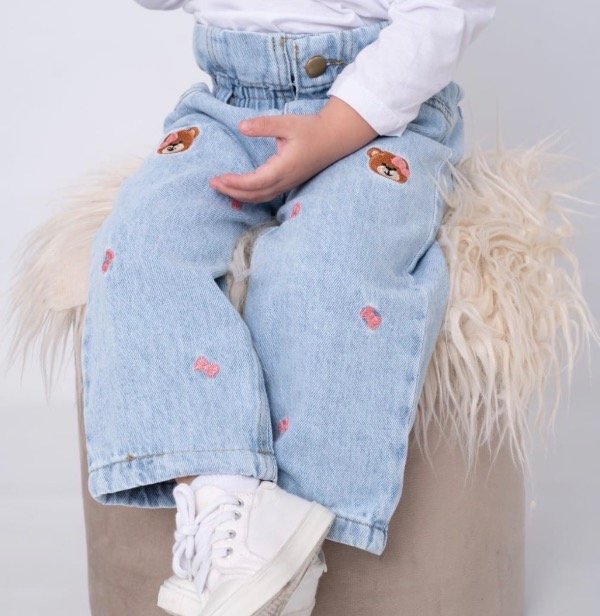 Jeans paper bag para bebés talles hasta 4 años