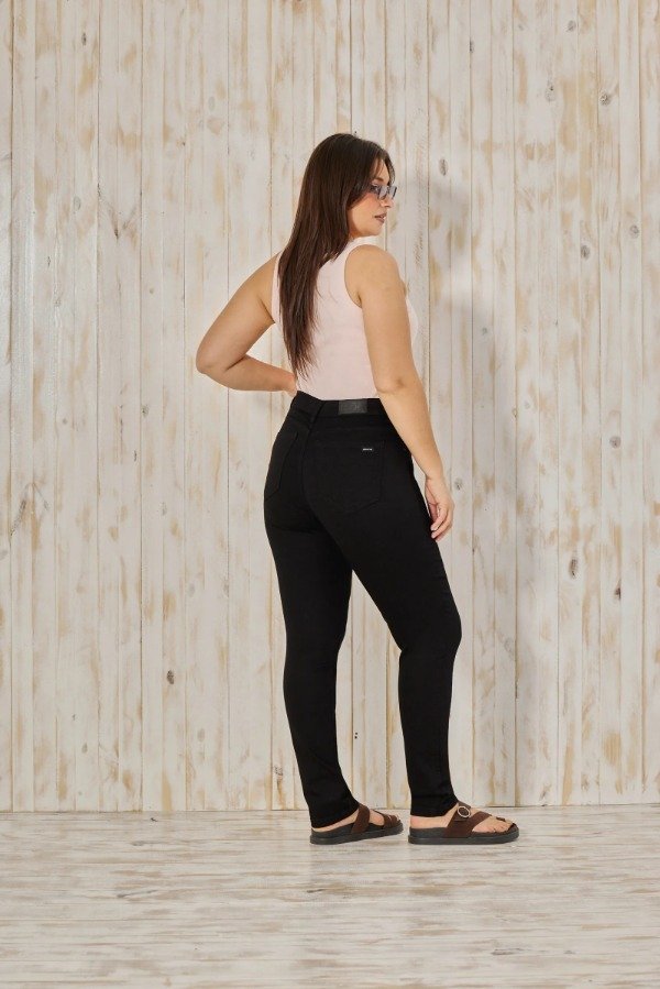 Producto - Jean CENITHO chupin negro clásico - elastizado (talles 46 al 60) - 1