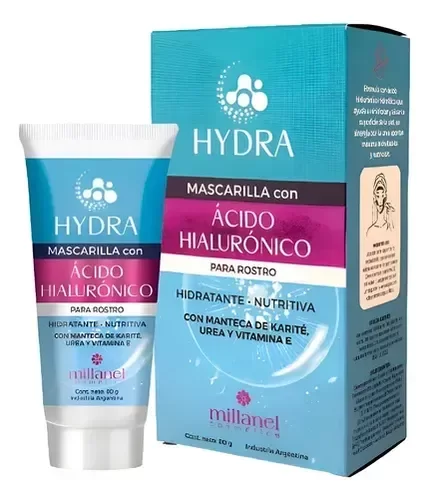 Producto - Mascarilla con ácido hialurónico para rostro Millanel