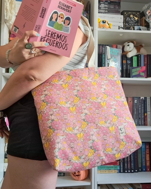 Producto - Bolso Estándar Pink flowers IMPERMEABLE