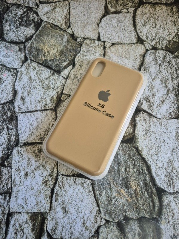 Producto - Funda silicone case logo Iphone X/Xs marrón claro