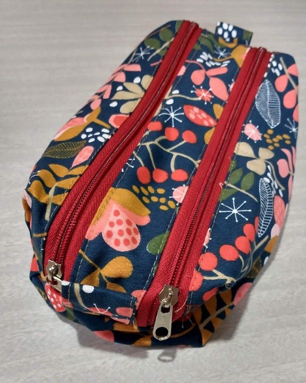 Producto - Cartuchera Madrid "Flores" 2 cierres