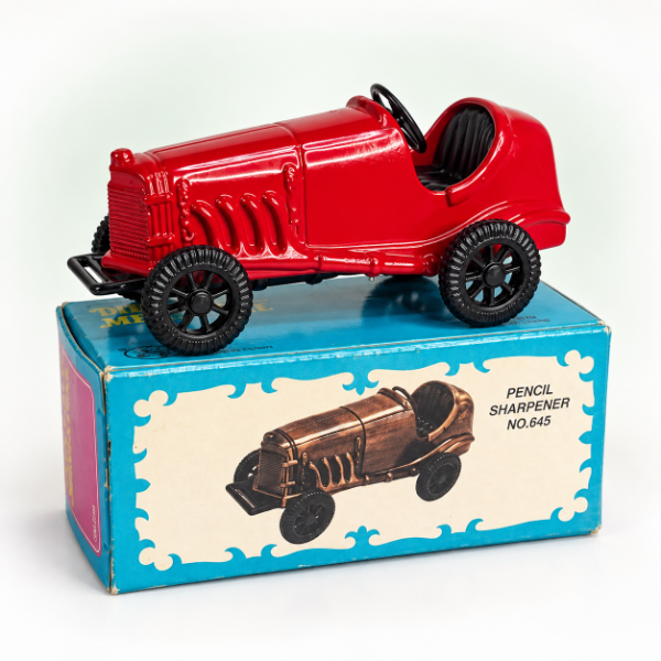 Producto - Sacapuntas Auto Carreras Antiguo Fangio Metalico Coleccion - 0