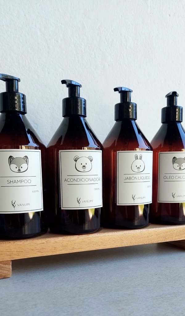 Producto - Combo  de 4 díspenser línea infantil plástico 500 ML