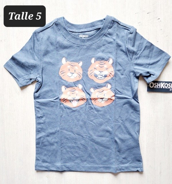 Remera manga corta carters talle 5 tigre — imagen 2