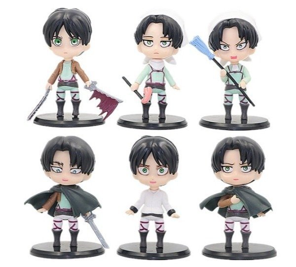 Producto - Figura Levi y Eren Attack on Titan (ingrese para elegir)10 cm aprox