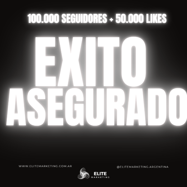 Producto - Promo Exito Asegurado: 100.000 Seguidores + 50.000 Likes - Instagram
