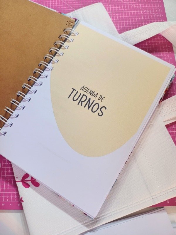 Producto - Agenda de turnos perpetua. Tapa personalizada