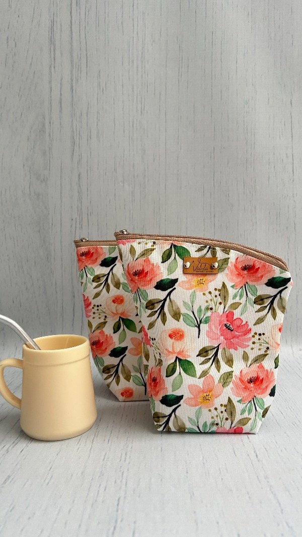 Producto - Set Mate flores crudo