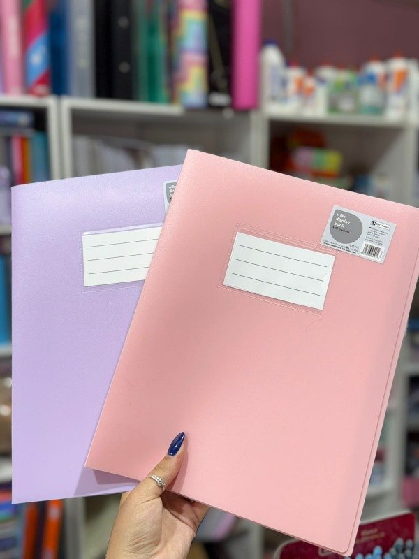 Producto - Carpeta A4 Pastel con 40 folios reforzados