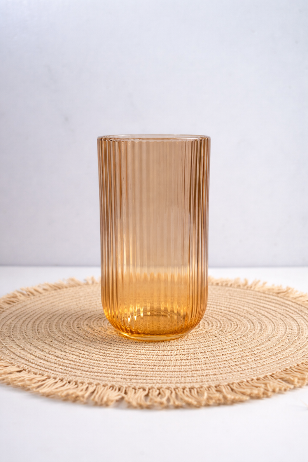 Producto - Vaso largo Rayado dorado x6