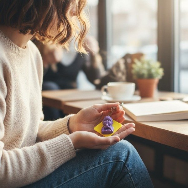 Producto - GANGA - LLAVERO BUDA PORCELANA FRÍA COLORES SURTIDOS DISCONTINUO