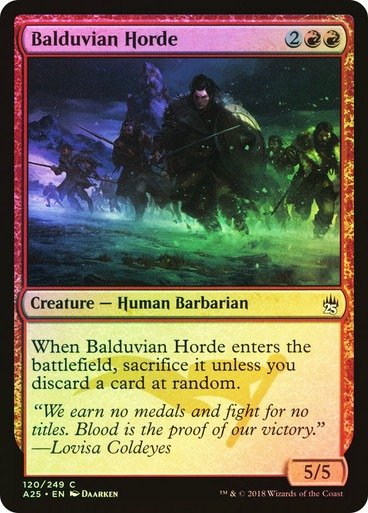 Producto - Balduvian Horde Foil  Masters 25