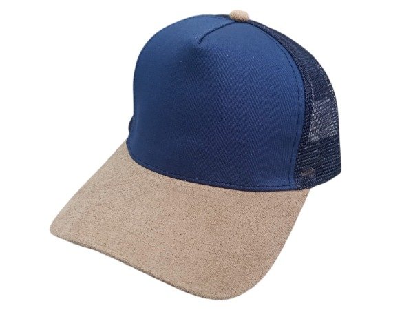 Producto - TRUCKER Gabardina, Visera Gamuza AZUL PETRÓLEO