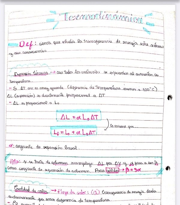 Producto - Física II: Termodinámica (resumen de lo necesario para aprobar 3er parcial)