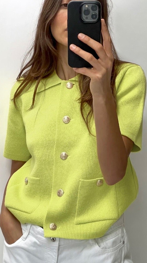 Producto - Cárdigan lima manga corta Zara - 0