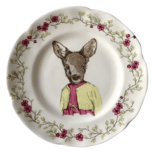 Producto - PLATO DE POSTRE ILUSTRADO BAMBI