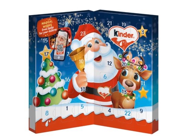 Producto - Calendario de adviento Kinder papa Noel