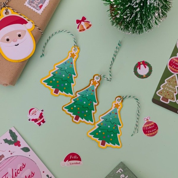 Producto - Tag Navidad Arbolito (x6)