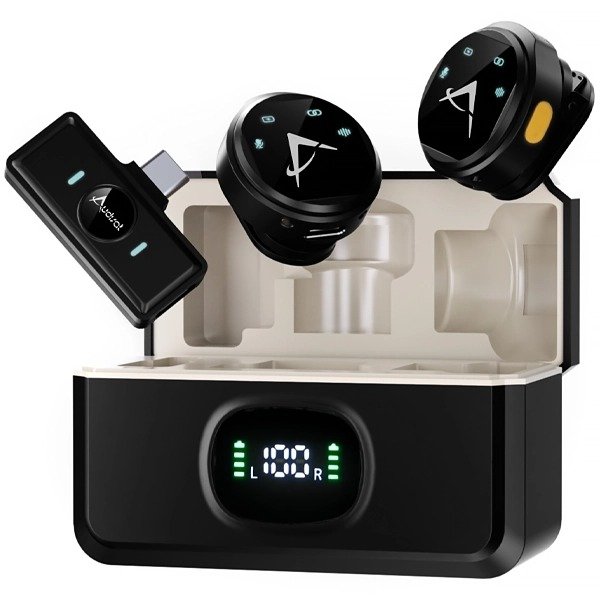 Producto - Audisat Microfono X VLOG con USB-C - Negro 3 Meses de Garantia