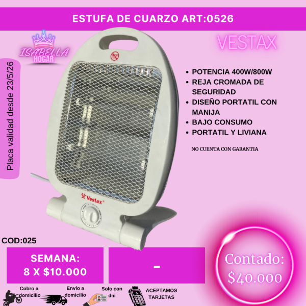 Producto - ESTUFA VESTAX