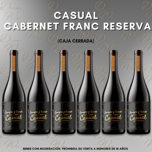 Producto - Casual Cabernet Franc Reserva  Caja Cerrada
