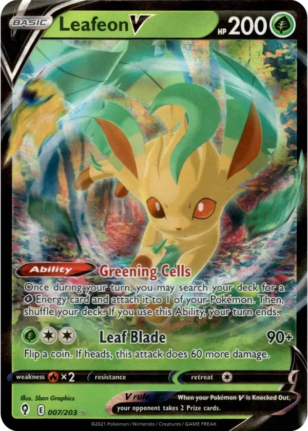 Producto - Leafeon V - 007/203 - Evolving Skies - Holo